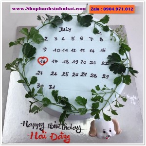 Bánh Sinh Nhật Cuốn Lịch - CL21